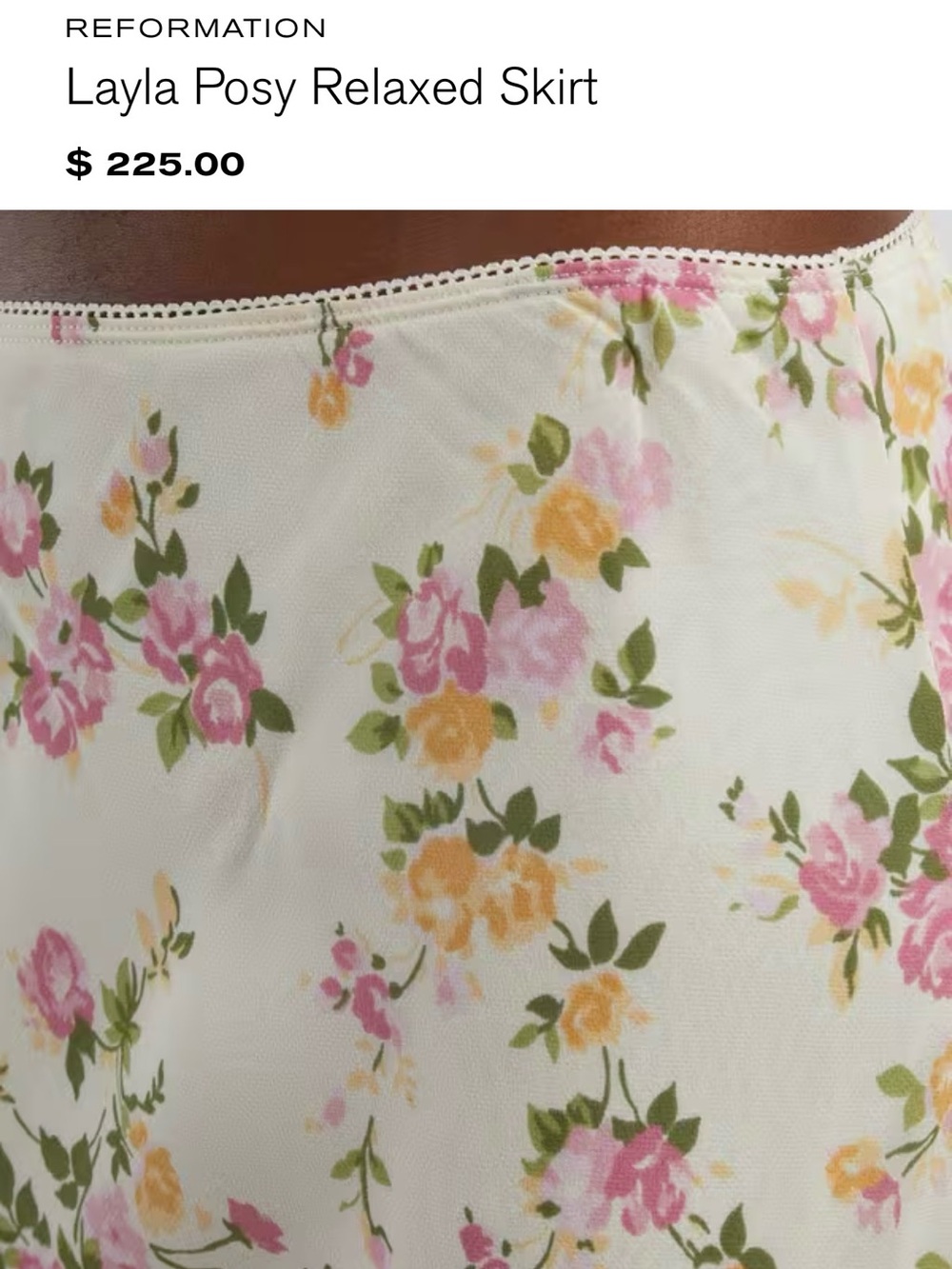 Reformation Floral Layla Posy Chiffon Maxi Skirt Sz 12 NWT - Picture 5 of 7